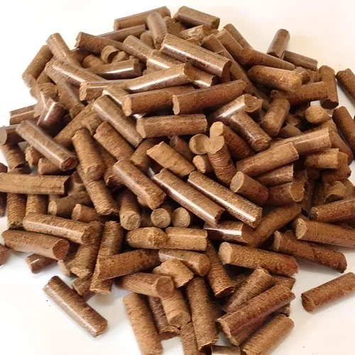 Close-up of Aarjay Bioenergy biomass fuel pellets